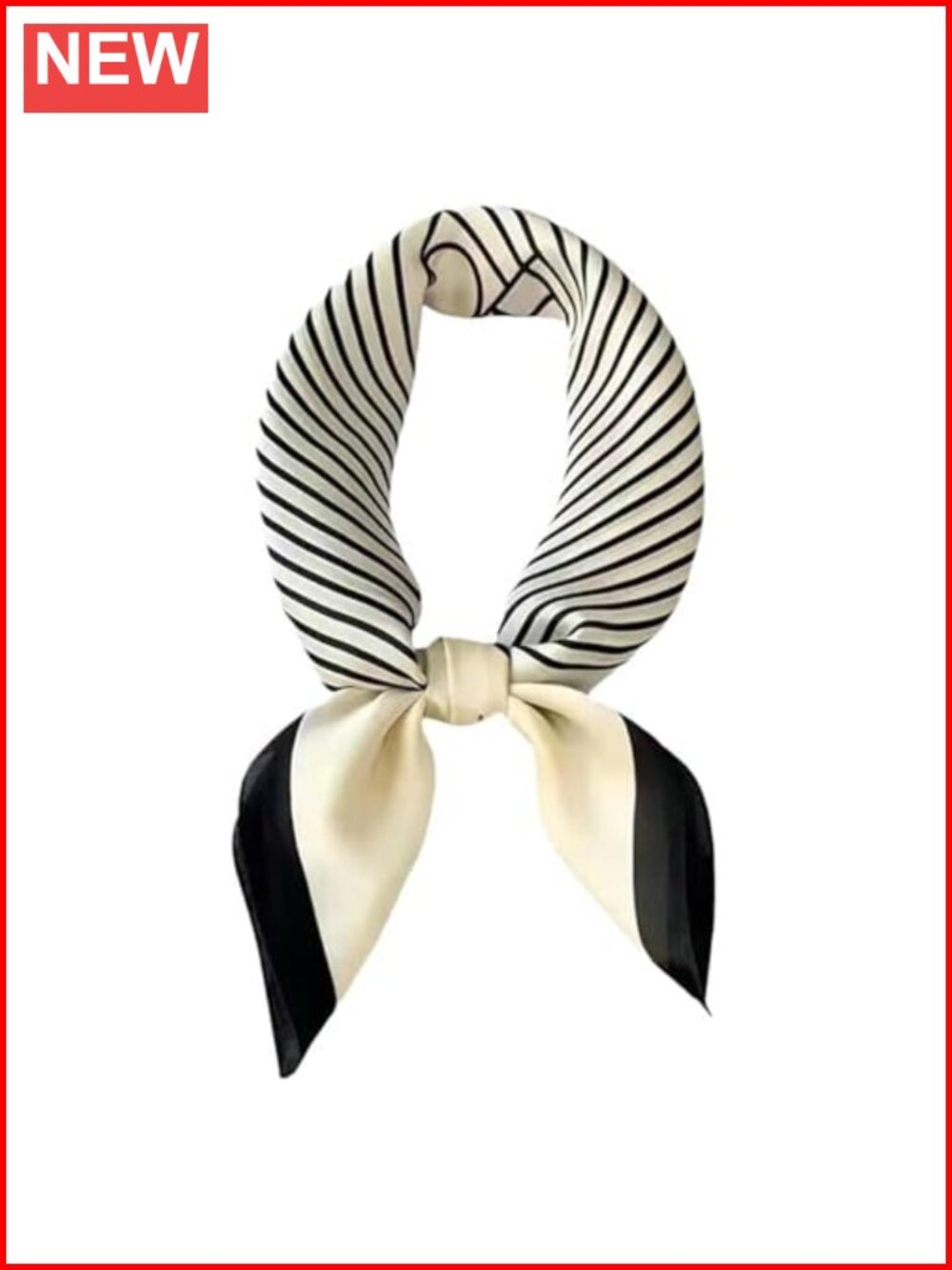 Silk Feeling Square Scarf for Women - Satin Hair Wrap Bandana